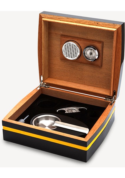 Humidor Puro Kutusu Seti Black