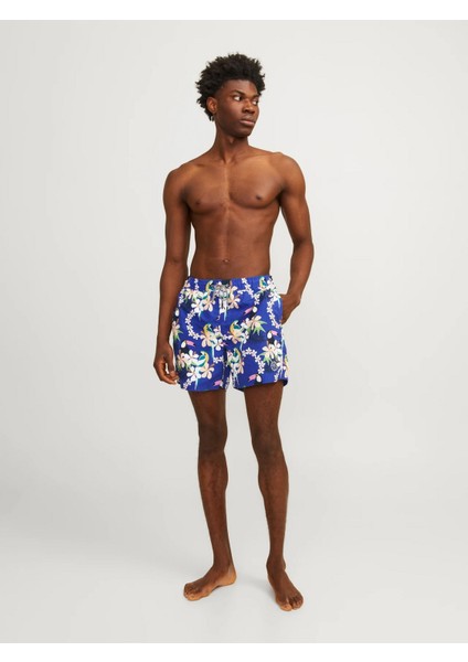 Desenli Lastikli Bel Saks Erkek Deniz Şortu 12253230 fırsatları
