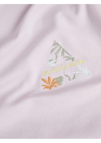 O Yaka Baskılı Kısa Kollu Pembe Erkek T-Shirt 12253380 modelleri