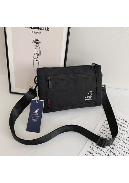 Yeni Moda Kanguru Öğrenci Çantası Kore Tarzı Moda Baskılı Crossbody Çanta Erkek Basit ve Atmosferik Omuz Çantası (Yurt Dışından)