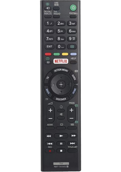Sony Bravia Tv XBR-75X940C XBR-75X910C XBR-75X850C XBR-65X930C XBR-65X900C XBR-65X850C XBR-65X810C XBR-55X900C XBR-55X850C XBR-55X810C XBR-49X850C Vb. Için Uzaktan Kumanda RMT-TX100U (Yurt Dışından)