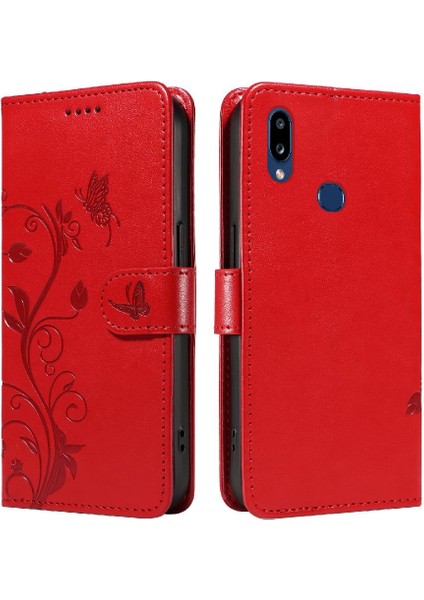 Samsung Galaxy A10S Deri Telefon Kılıfı (Yurt Dışından)