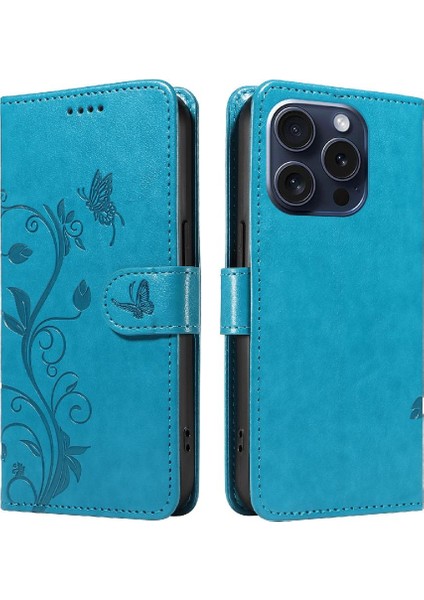 Deri IPhone 15 Pro Telefon Kılıfı (Yurt Dışından)