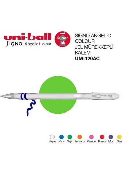 Uniball Signo Jel Kalem Angelic Colour 0.7 Mavi