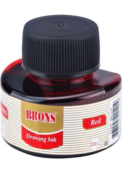 Çini Mürekkebi Kırmızı 20 Cc Br-319