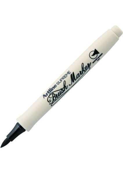 Supreme Brush Marker Esnek Fırça Uçlu Kalem Siyah