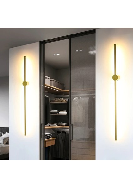 Gold 4000K 70CM Çubuk Aplik, Duvar Aydınlatması, LED Aplik, Modern Duvar Aplik