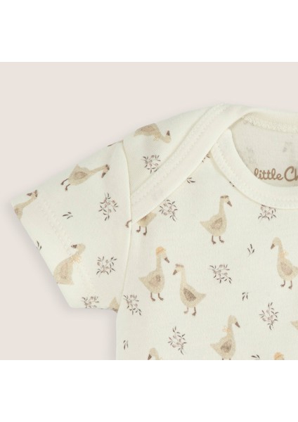 Goose Yenidoğan Baskılı Body Ekru fiyatları