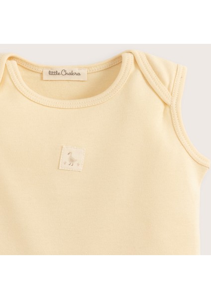Goose Yanidoğan Kolsuz Body 2 Li Body Set Ekru-Sarı indirimleri