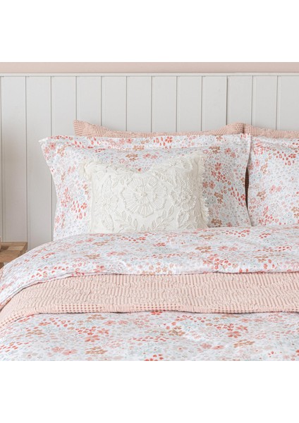 Aralıa Baskılı Nevresim Seti King Renkli fırsatları