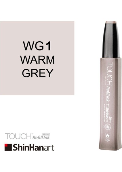 Touch Ink Alkol Bazlı Mürekkep 20ML Wg1 Warm Grey
