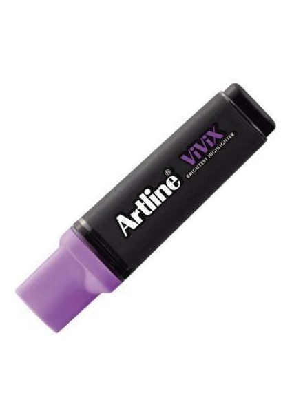Vivix Parlak Mürekkepli Fosforlu Kalem Kesik Uç:2,0-5,0mm Mor