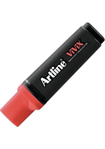 Fosforlu Kalem Vivix Parlak Mürekkepli Kesik Uç 2.0-5.0 Mm Kırmızı(Highlighter Fluoro Red)