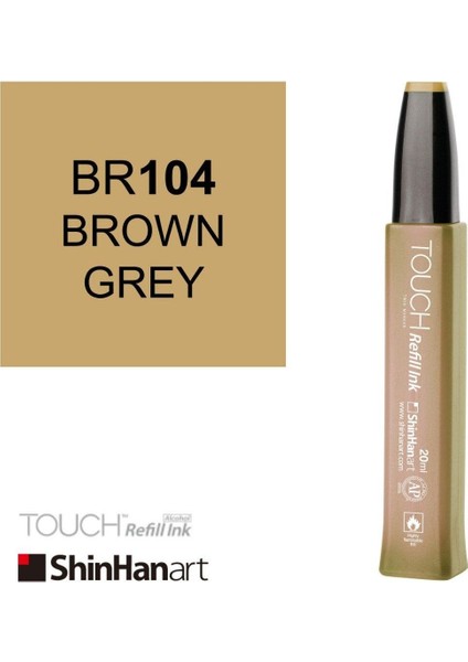 Touch Ink Alkol Bazlı Mürekkep 20ML BR104 Brown Grey modelleri