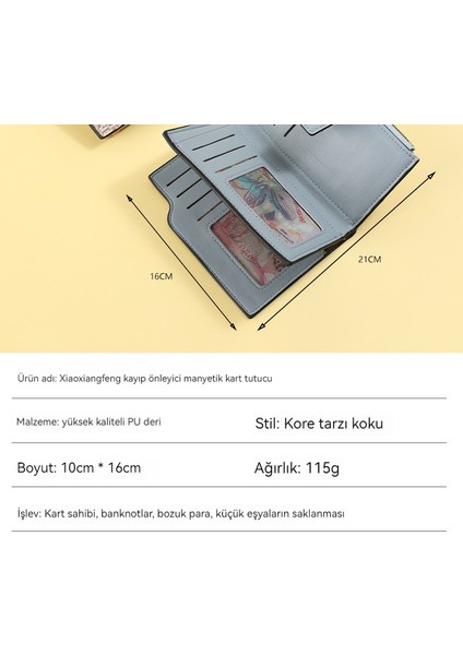 Çok Fonksiyonlu Mini Sığır Derisi Kart Tutucu (Yurt Dışından)