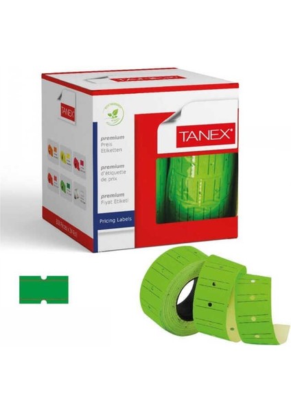 12X21 Mm Tanex Çizgili Flo Yeşil Fiyat Etk 800 Ad.