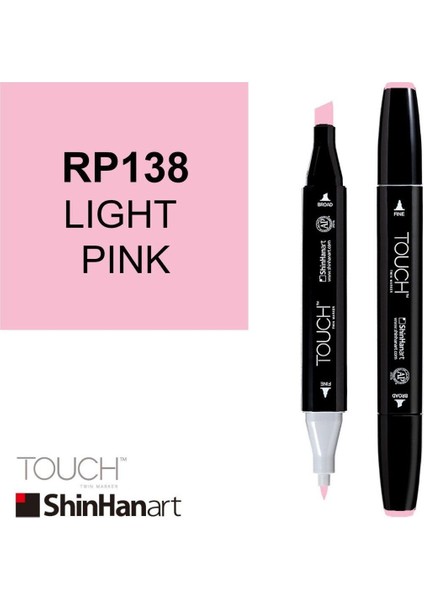 Shinhan Art Touch Twin Marker RP138 Light Pink