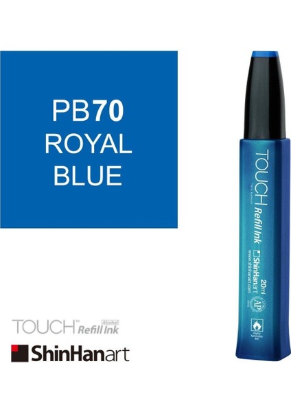 Touch Ink Alkol Bazlı Mürekkep 20ML PB70 Royal Blue fiyatları