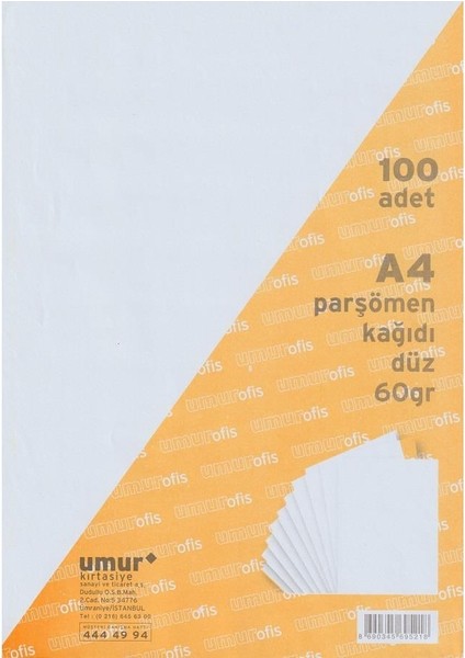 Parşömen A4 100.LÜ Düz