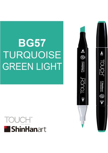 Art Touch Twin Marker BG57 Turquoise Green Light