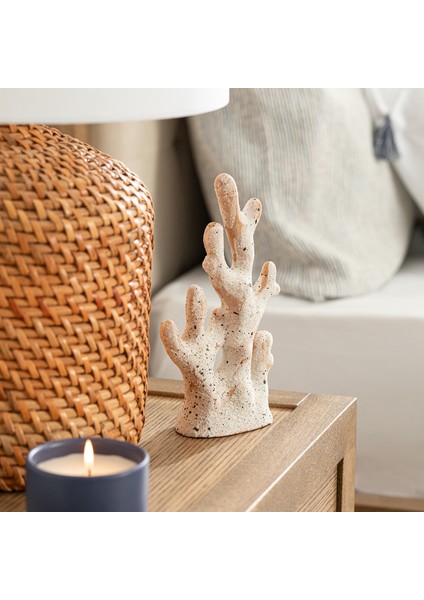 Koral Dekoratif Obje Beyaz/bej fiyatları