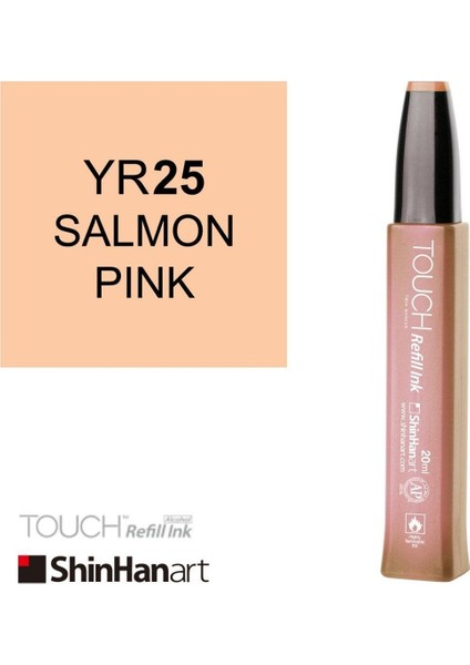 Shinhan Art Touch Ink Alkol Bazlı Mürekkep 20ML YR25 Salmon Pink