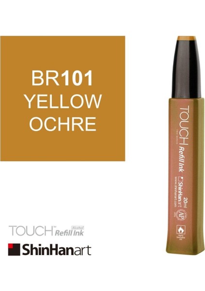 Touch Ink Alkol Bazlı Mürekkep 20ML BR101 Yellow Ochre fiyatları