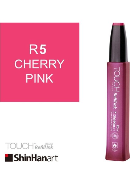 Touch Ink Alkol Bazlı Mürekkep 20ML R5 Cherry Pink