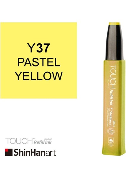 Touch Ink Alkol Bazlı Mürekkep 20ML Y37 Pastel Yellow modelleri