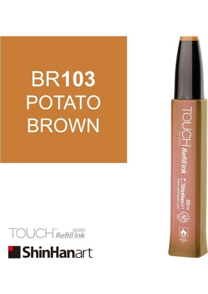 Touch Ink Alkol Bazlı Mürekkep 20ML BR103 Potato Brown fiyatları