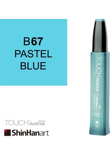 Shinhan Art Touch Ink Alkol Bazlı Mürekkep 20ML B67 Pastel Blue