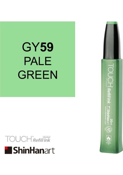 Touch Ink Alkol Bazlı Mürekkep 20 ml GY59 Pale Green modelleri
