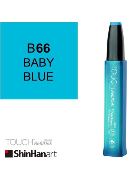 Touch Ink Alkol Bazlı Mürekkep 20ML B66 Baby Blue fiyatları