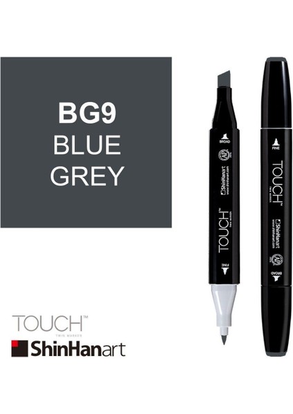 Art Touch Twin Marker Bg9 Blue Grey