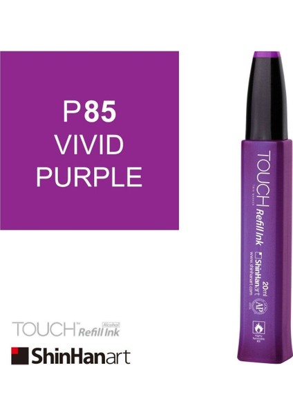 Touch Ink Alkol Bazlı Mürekkep 20ML P85 Vivid Purple fiyatları