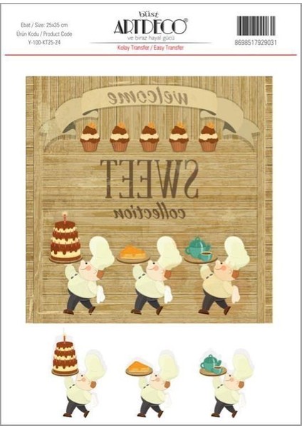 Kolay Transfer 25X35Cm Desen No:24