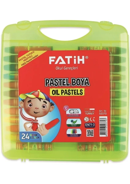 King Size Pastel Boya 24 Renk (Çantalı)