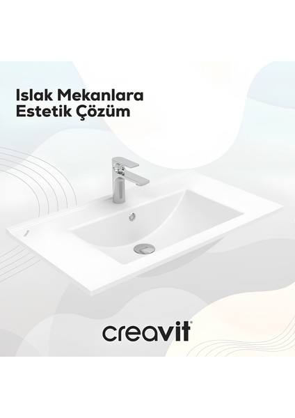 Su Etajer Uyumlu Lavabo 80 cm