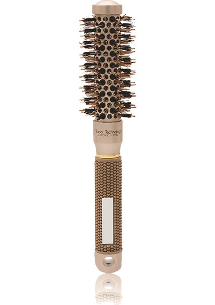 25 mm Extra Uzun Gövde Salon Tipi Nano Teknoloji Seramik + Iyonik Termal Fön Saç Fırçası (Yurt Dışından)