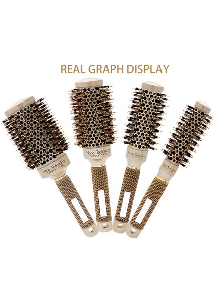 25 mm Extra Uzun Gövde Salon Tipi Nano Teknoloji Seramik + Iyonik Termal Fön Saç Fırçası (Yurt Dışından)