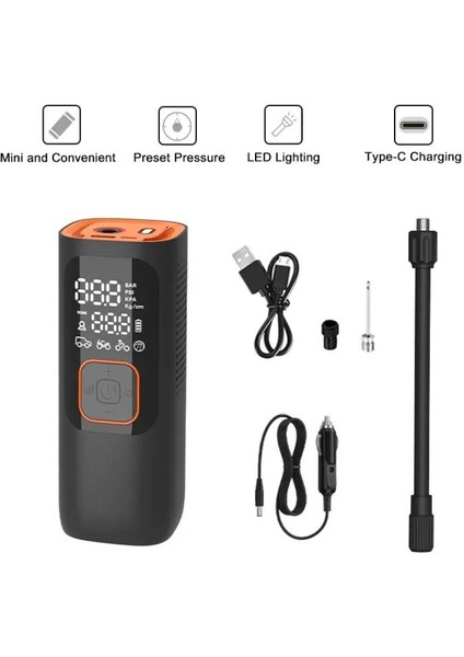 Şarjlı Lastik Şişirme Pompası Işıklı NW01-P fiyatları