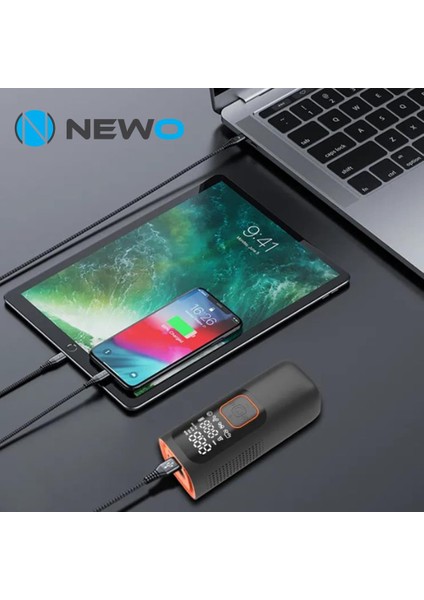 Şarjlı Lastik Şişirme Pompası Işıklı NW01-P indirimleri