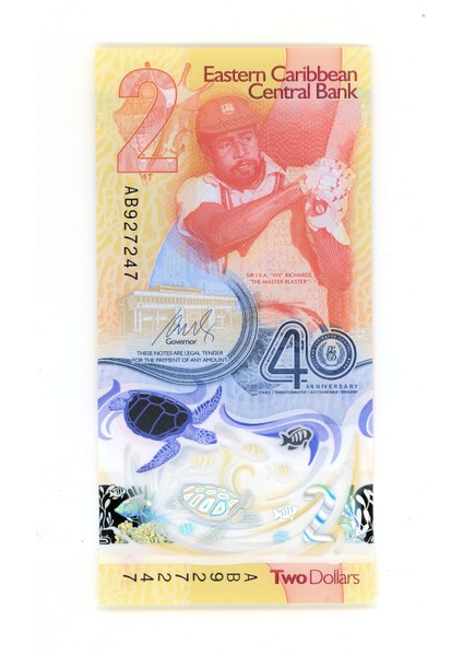 Eastearn Carıbbean Dogu Karayipler 40 Dollars Unc - Çil Banknot