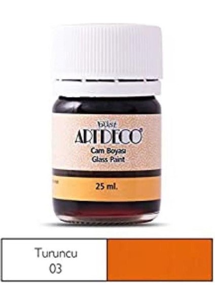 Cam Boyası 25 Ml Turuncu 03
