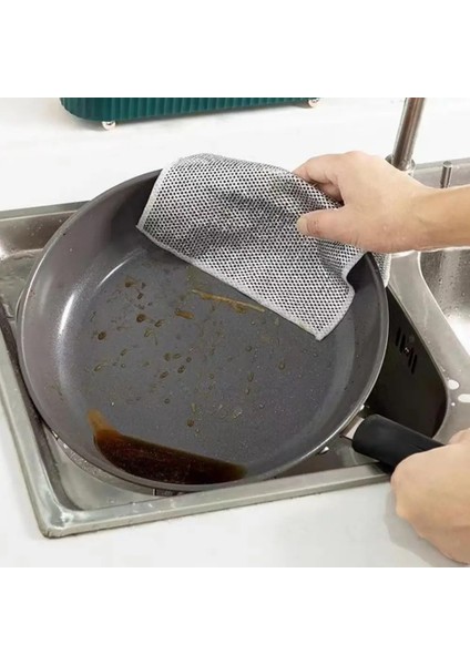 Çok Fonksiyonlu Çizilmez Tel Bulaşık Bezi Çelik Tel Bulaşık Havlusu Tel Bulaşık Bezi