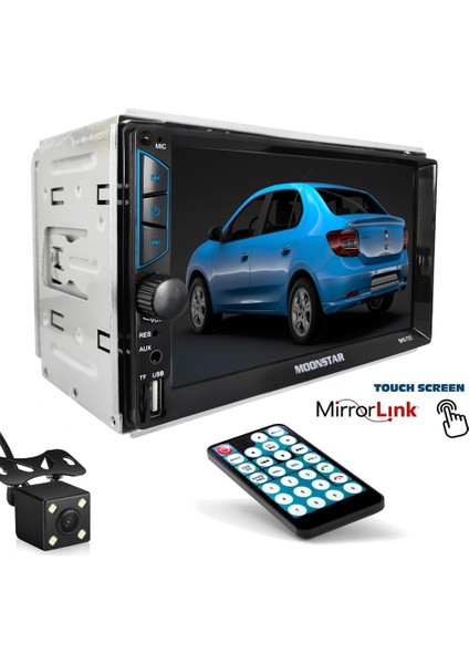 Double Teyp 7inch 4X50W Mirorlink Moonstar BMS-7212