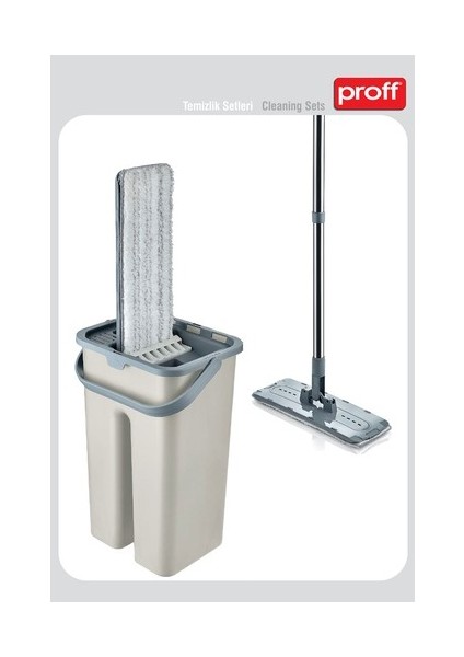 Proff Style Flat Mop Seti Beyaz Renk