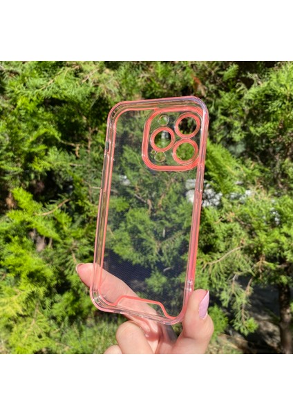 iPhone 14 Pro Kırmızı Fosforlu Şeffaf Silikon Kılıf fiyatları