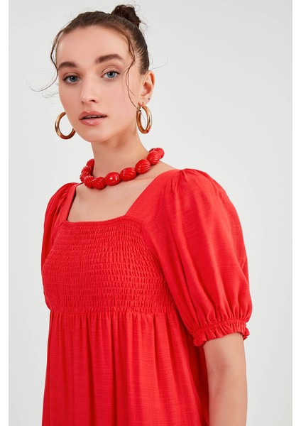 Gipeli Balon Kol Uzun Elbise fiyatları