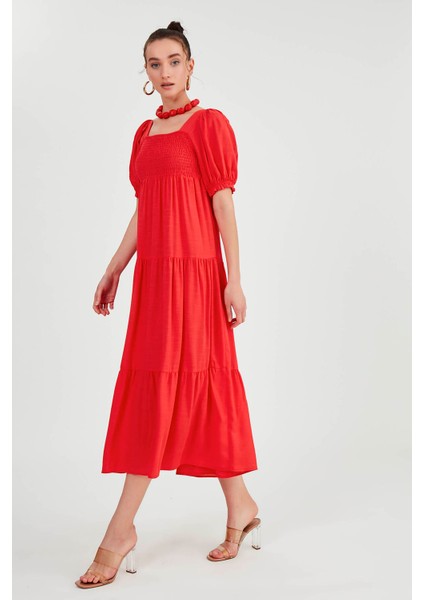 Gipeli Balon Kol Uzun Elbise modelleri